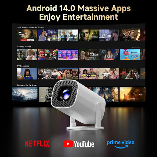 P30 PRO Smart Mini Projector - Android 14
